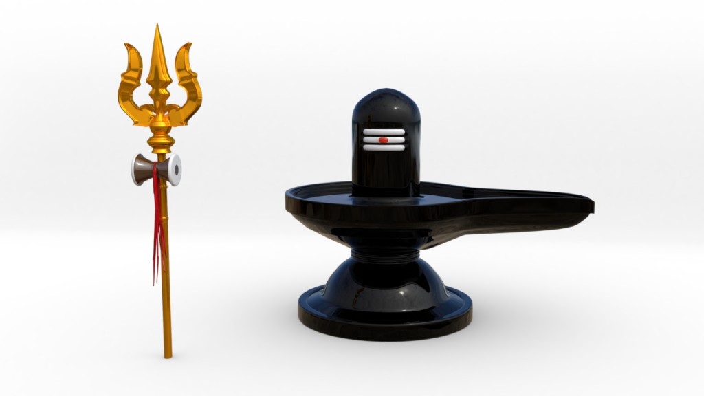 Shiva lingam with soolam preview image 1